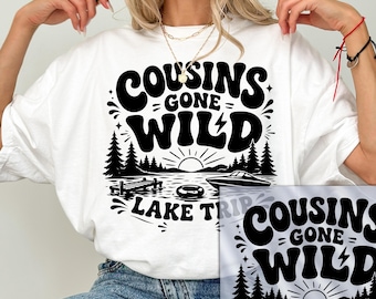 Cousin Lake Trip Dtf Transfer, Lake Days Dtf Transfers, Summer Iron on Transfer