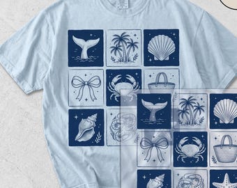 Transferencia DTF de playa, Transferencia DTF con ambiente veraniego, Impresión DTF tropical lista para prensar