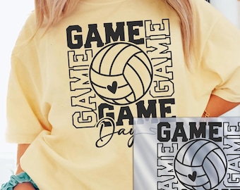 Volleyball dtf Transfer , Volleyball Game Day Ready To Press Dtf Transfer, Sport DTF