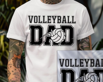 Volleyball Dad Dtf Transfer , Volleyball Father Game Day  Ready To Press Dtf Transfer, Sport DTF