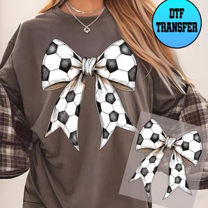 Soccer Coquette Bow dtf transfer , Soccer Bow Dtf Transfer, Soccer  Bow Game Day Ready To Press Dtf Transfer, Sport Transfer