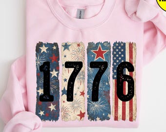 Transferencia DTF 1776, Transferencias DTF del 250.º aniversario, 4 de julio Listo para imprimir