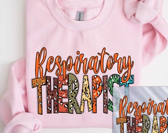 Transferencias DTF para terapeutas respiratorios, camiseta de terapeuta respiratorio lista para planchar, transferencia DTF