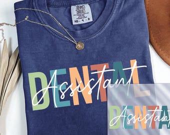 Transferencia DTF para asistente dental, regalo de graduación listo para imprimir, transferencia DTF
