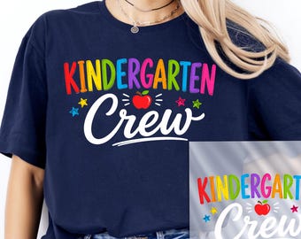 Kindergarten Dtf Transfer, Kindergarten Crew Ready To Press Back to School Dtf Transfer
