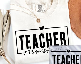 Assistant Teacher Dtf Transfer, Back to School Dtf Transfers, Teacher Iron On Transfer