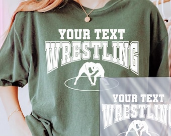 Wrestling Team Name DTF Transfer, Custom Wrestling Ready to Press Sport Apparel
