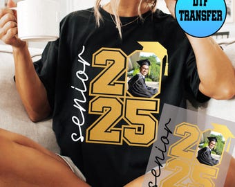 Custom Photo Senior Dtf, Proud Family Dtf Transfer, Group 2025 Grad Tees Print, Family Matching Graduation Ready to Press Dtf Transfer