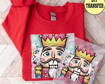 Nutcracker Dtf Transfer, Christmas Nutcracker Ready to Press Merry Christmas Nutcracker Dtf Transfer, Nutcracker Dtf