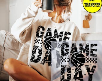 Basketball Dtf Transfer Ready to Press, Sports Tshirt  Direct to Film, Game Day