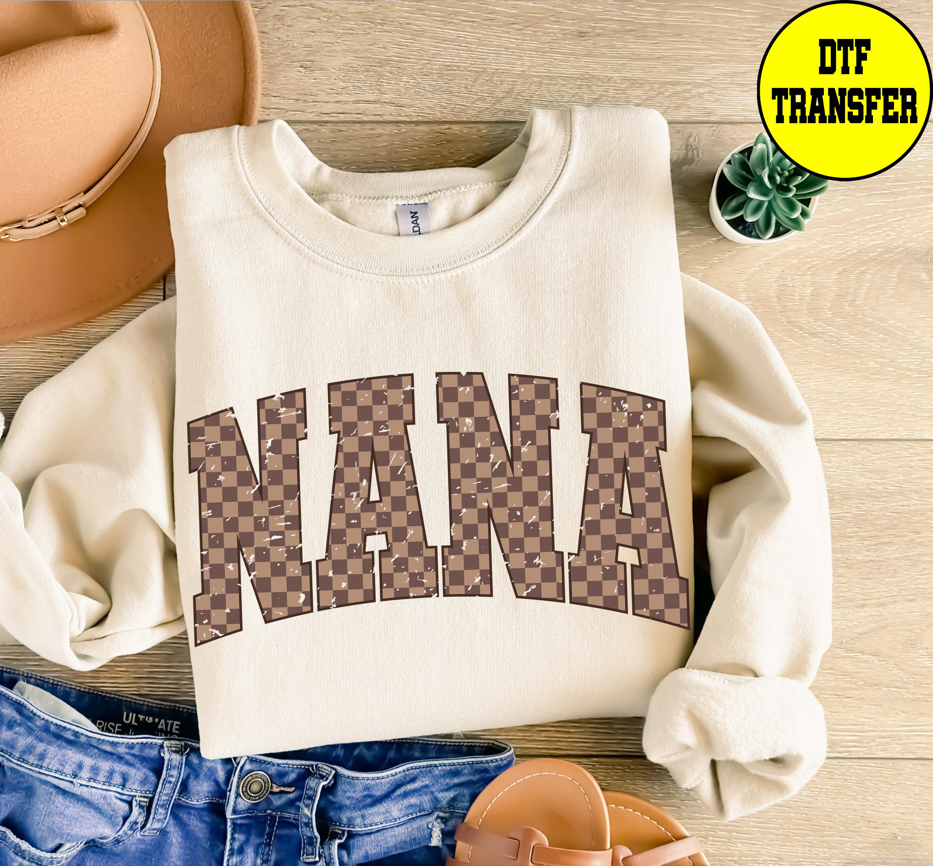 Mama Checked Dtf Transfer, Retro Brown Mama Ready to Press Dtf Transfer ...