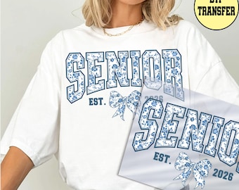 Custom Senior Ready to Press Dtf Transfer, Senior Dtf Transfers, Graduate Iron on Transfers