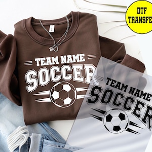 Personalized Soccer Dtf Transfer, Soccer Ready to Press Dtf Transfers, School Pride