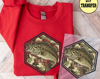 Camo Fishing Dtf, Fishing Ready to Press Dtf Transfer, Fisher Daddy Dtf Transfer, Bass Camo Father Day Dtf Transfer, Wild Life Dtf Transfer