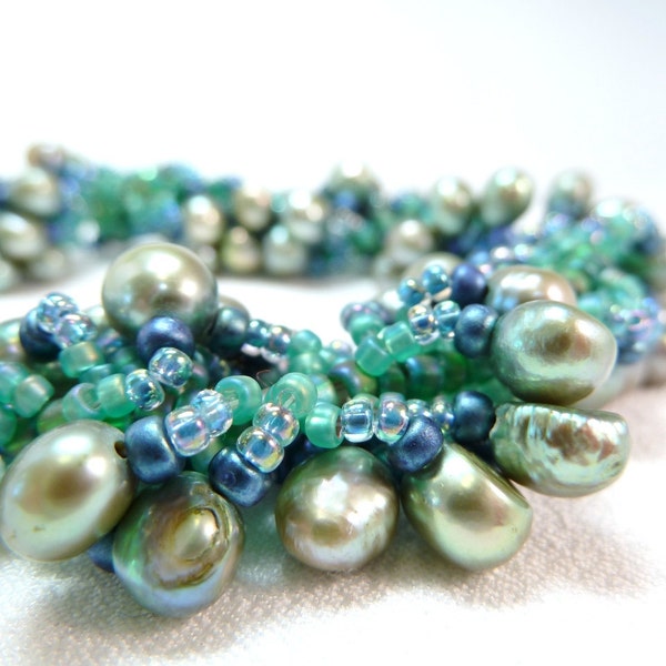 Verkauf - Cool die Abend-Spirale Seil Perlmutt Armband