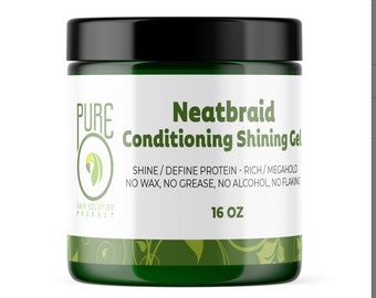 Pure O Natural Neatbraid Beauty Professional Conditioning Shining Gel 16 oz