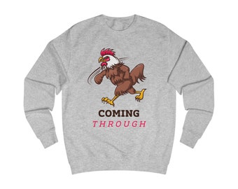 Unisex Sweatshirt, Unisex sweatshirt rooster coming through