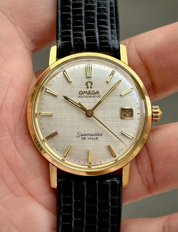 Omega Seamaster DeVille 18K Solid Gold Automatic … - image 6