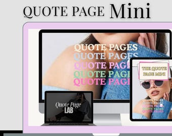Mini strona z cytatami MRR | Ebook o rozwoju Instagrama + kurs wideo + dodatkowa społeczność marketingu cyfrowego | MRR