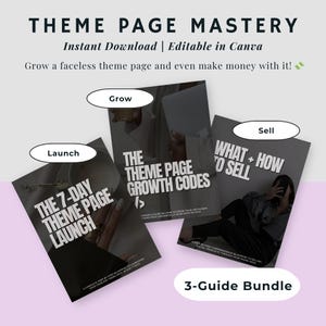 Faceless Instagram Theme Page Mastery: Grow & Monetize in 7 Days (Digital Download)