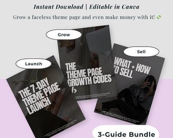 Faceless Instagram Theme Page Mastery: Grow & Monetize in 7 Days (Digital Download)
