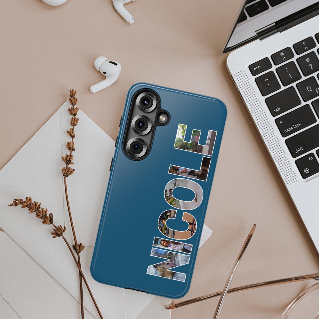 Custom Name With Photos Phone Case, Personalized iPhone and Samsung ...