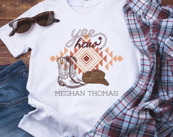 Comfort Colors Yee Haw Shirt: Vintage Cowgirl Western Tee