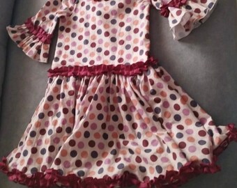 Traje de gitana para niña hecho a mano