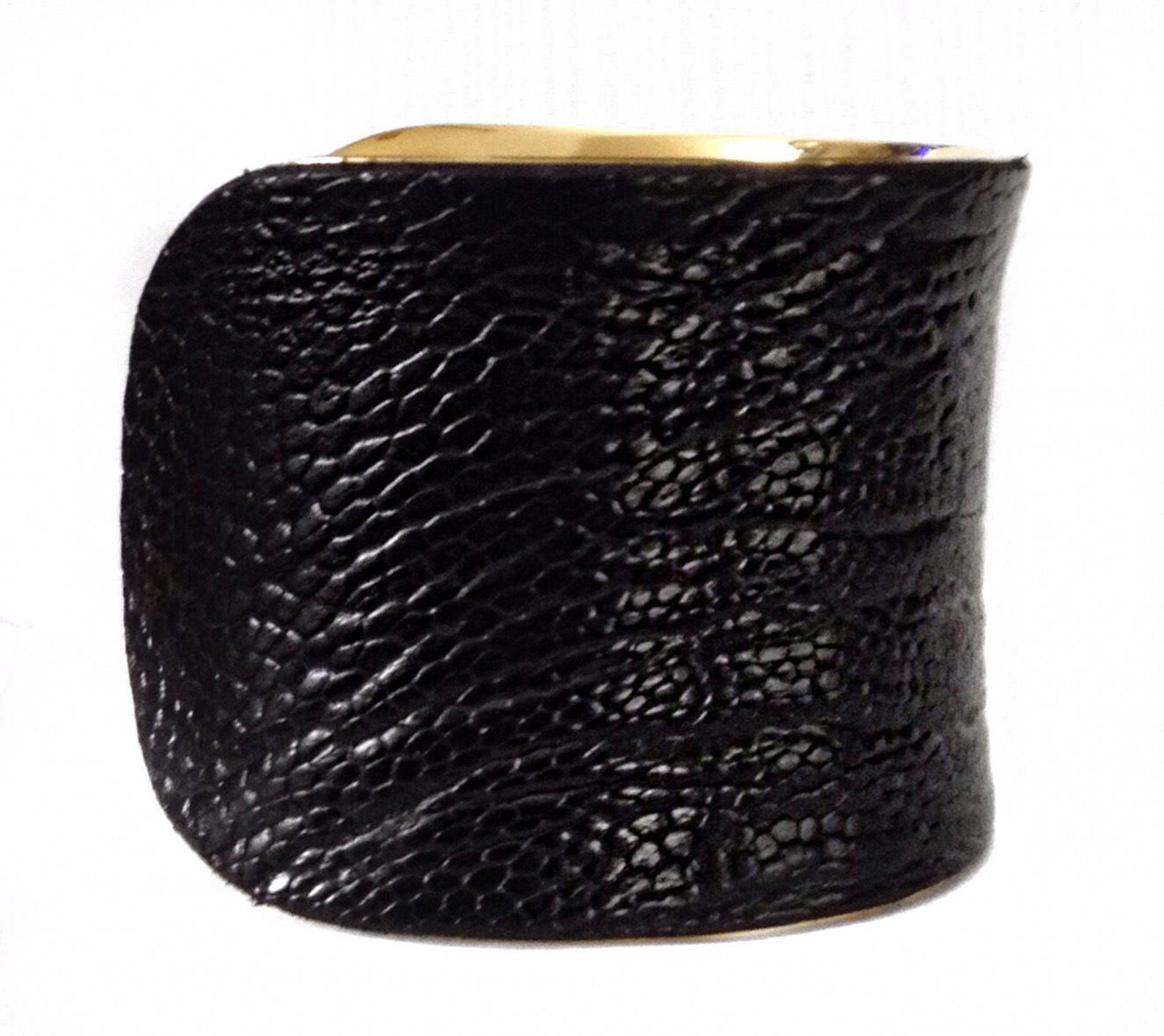 Large Purple Ostrich Cuff Bracelet main image 0