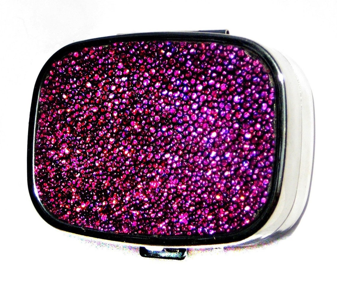 Magenta Metallic Stingray Pillbox by UNEARTHED - Etsy