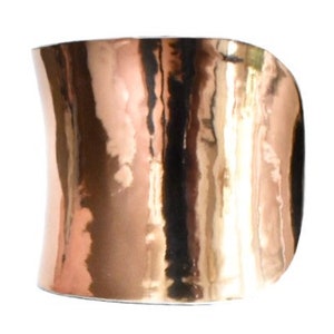 Rose Gold Metallic VEGAN Leather Cuff Bracelet by UNEARTHED image 9