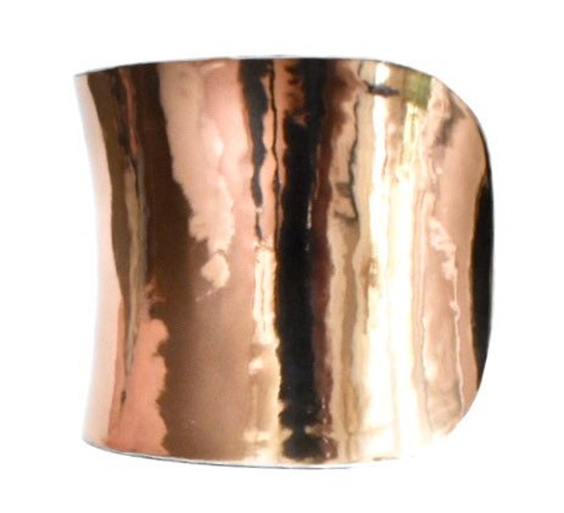 Rose Gold Metallic VEGAN Leather Cuff Bracelet by UNEARTHED image 9