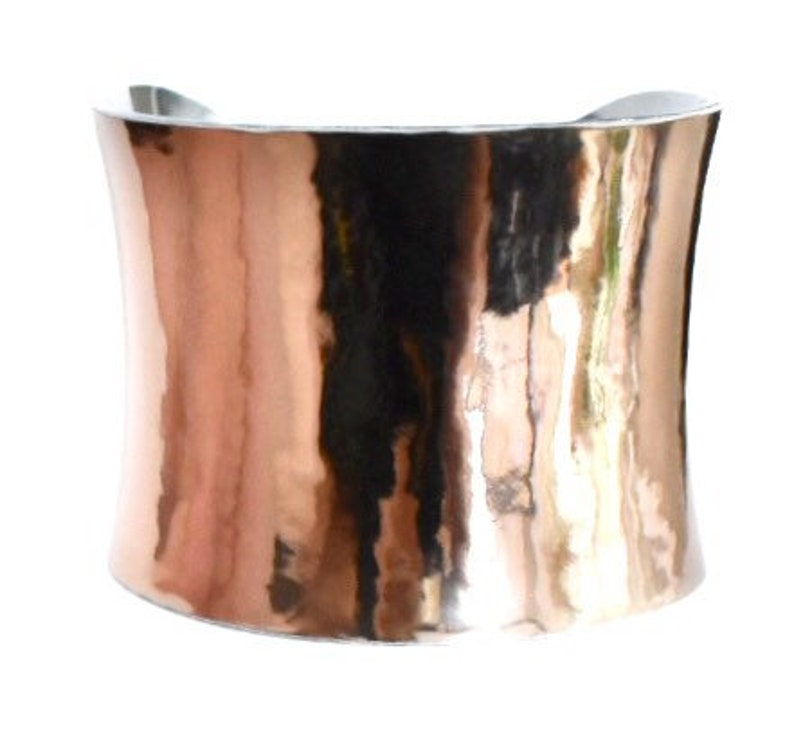 Rose Gold Metallic VEGAN Leather Cuff Bracelet by UNEARTHED image 10