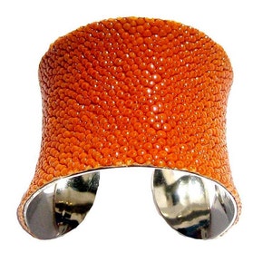 Bright Orange Stingray Cuff Bracelet by UNEARTHED image 1