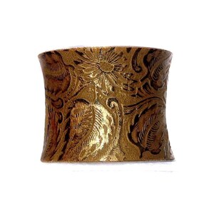 Gold Dusted Neo Victorian Leather Cuff by UNEARTHED image 4