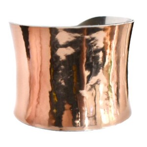 Rose Gold Metallic VEGAN Leather Cuff Bracelet by UNEARTHED image 2