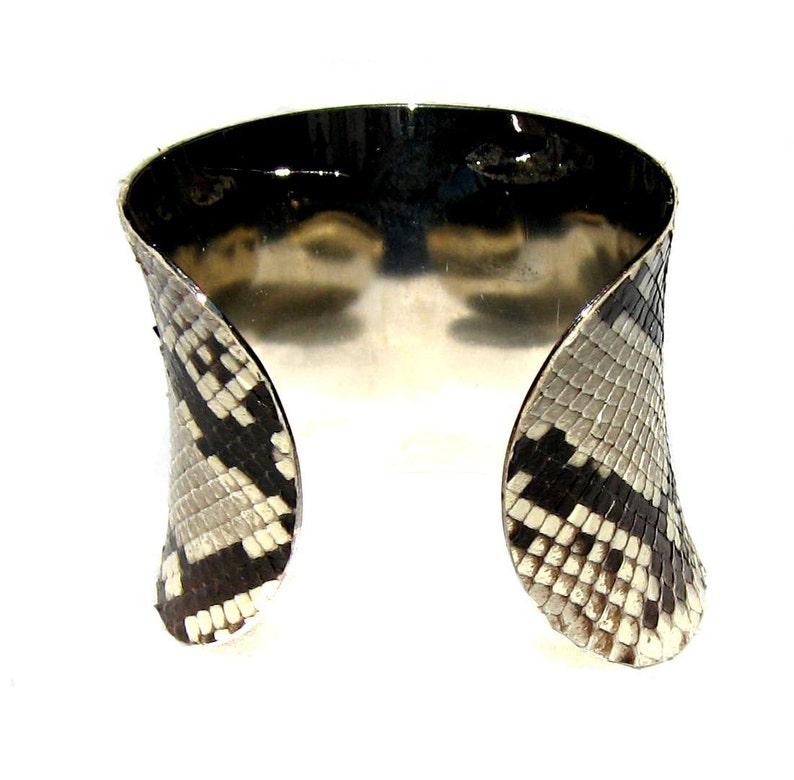 Genuine Snakeskin Cuff Bracelet by UNEARTHED image 3