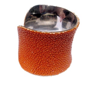 Bright Orange Stingray Cuff Bracelet by UNEARTHED image 2