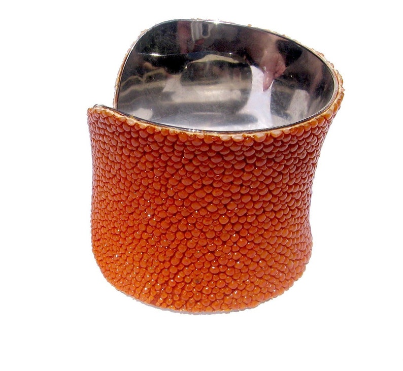 Bright Orange Stingray Cuff Bracelet by UNEARTHED image 2