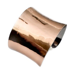 Rose Gold Metallic VEGAN Leather Cuff Bracelet by UNEARTHED image 6