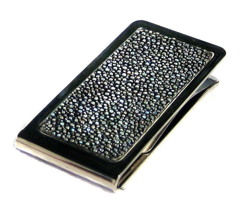 Metallic Silver Stingray Money Clip by UNEARTHED