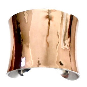 Rose Gold Metallic VEGAN Leather Cuff Bracelet by UNEARTHED image 1