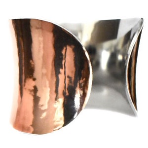 Rose Gold Metallic VEGAN Leather Cuff Bracelet by UNEARTHED image 5