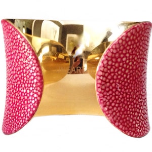 Pink Polished Stingray Cuff Bracelet by UNEARTHED image 4