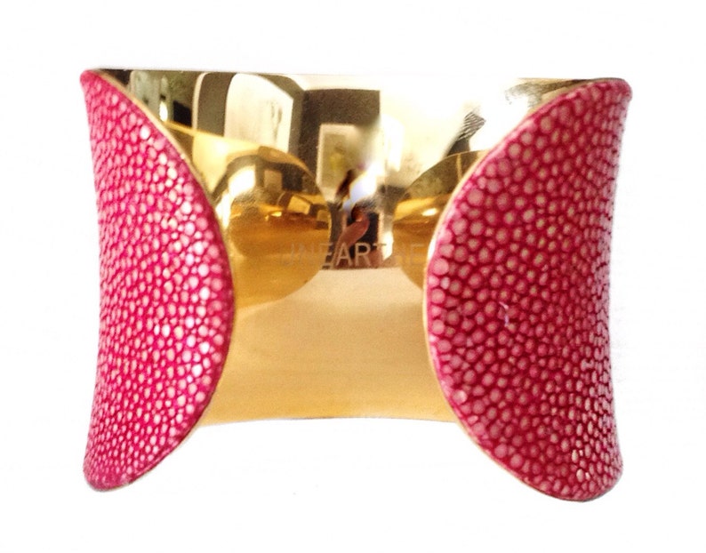 Pink Polished Stingray Cuff Bracelet by UNEARTHED image 4