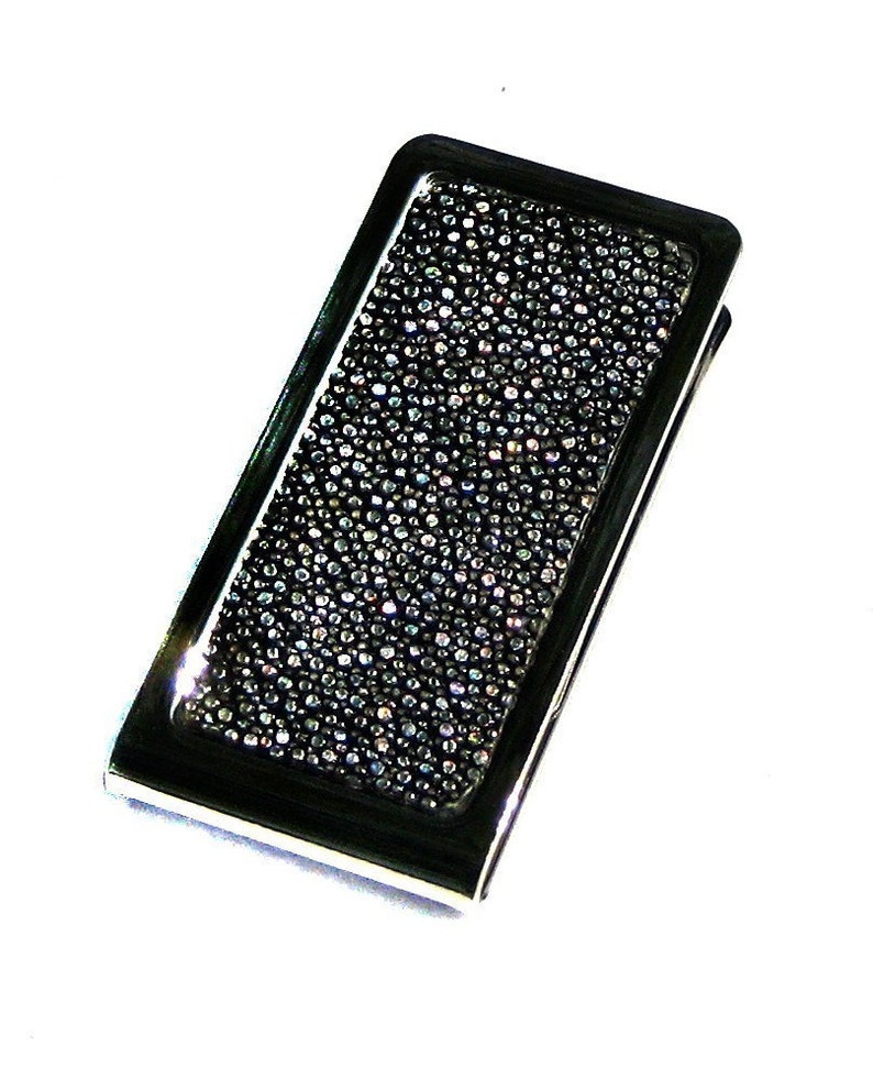 Metallic Silver Stingray Money Clip by UNEARTHED