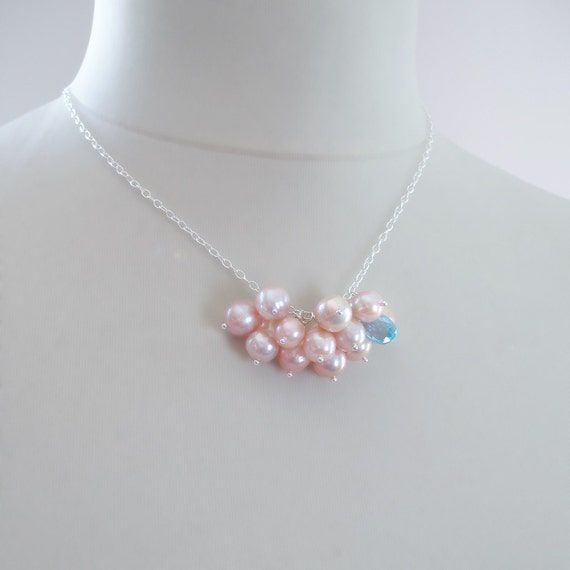 アクセサリー Baroque Pearl Cloud Necklace CUSTOM Made to Order - Baroque Pearl Cloud Necklace With