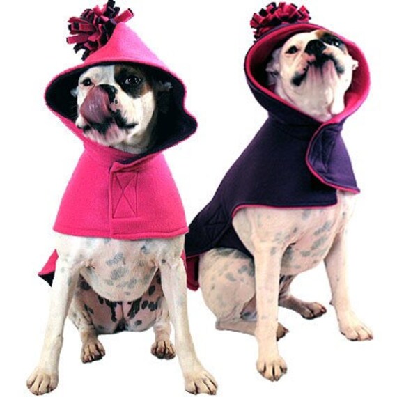 Items similar to Eco Dog Coat Recycled Pink Purple Fleece Extra