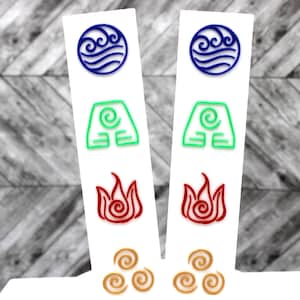 Avatar the Last Air Bender Elements Bookmark | ATLA | Custom Designed | 3D Printed