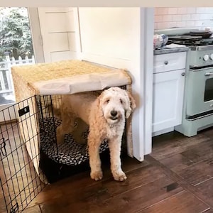 Custom Minimalist Dog Crate Cover Made to Order USA